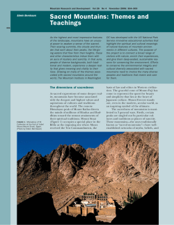 Sacred Mountains: Themes and Teachings