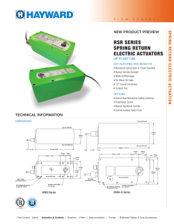 rsr series spring return electric actuators
