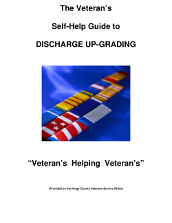 The Veteran`s Self-Help Guide to DISCHARGE UP