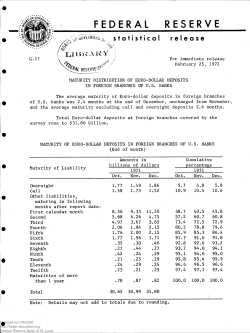 G.17 Maturity Distribution of Euro