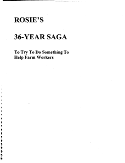 rosie`s 36-year saga - The Union of Their Dreams