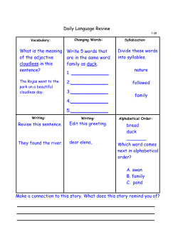 Daily Language Review Revise this sentence. They