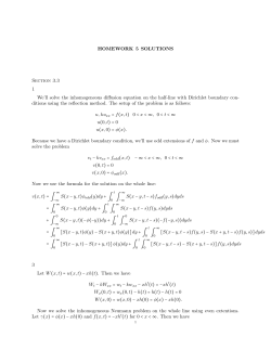 HOMEWORK 5 SOLUTIONS Section 3.3 1 We`ll solve the
