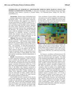 Information on Subsurface Stratigraphy Derived from Martian Single