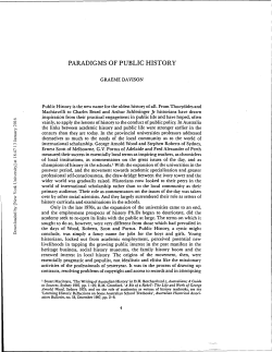 PARADIGMS OF PUBLIC HISTORY