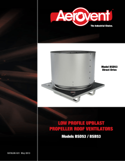 low profile upblast propeller roof ventilators