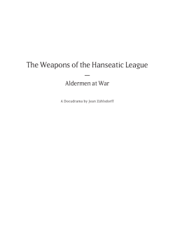 The Weapons of the Hanseatic League