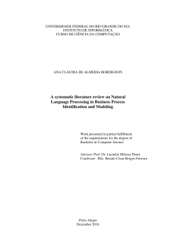 A systematic literature review on Natural Language