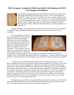 The Sheppard Scrapbooks - Bullock and Rector Families