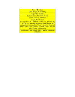 Yuen v Branigan - New York State Unified Court System