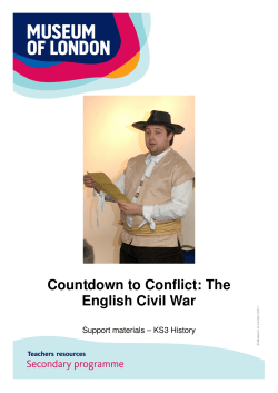 Timetable for Countdown to Conflict: The English Civil War