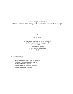 Railroading Black Families: African American Men