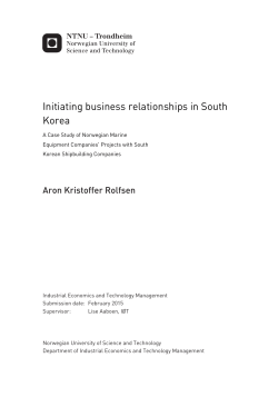 Initiating business relationships in South Korea
