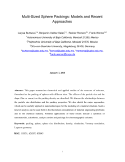 Multi-Sized Sphere Packings: Models and Recent Approaches