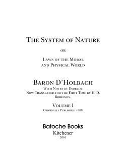 System of Nature volume one - McMaster University, Canada