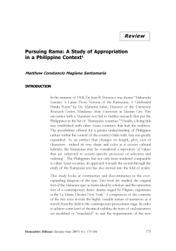 6 Pursuing Rama - UP Diliman Journals Online