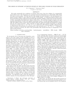 THE ORIGIN OF EPISODIC ACCRETION BURSTS