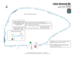 Race is 4 laps plus 160 feet. S Start and Finish Detail F