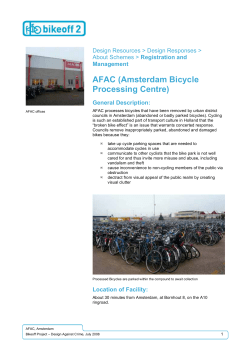 AFAC (Amsterdam Bicycle Processing Centre)
