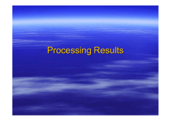 Processing Results