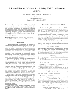 A Path-following Method for Solving BMI Problems in Control