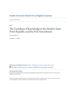 The Guardians of Knowledge in the Modern State