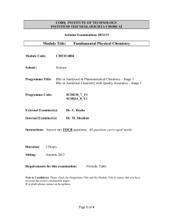 SCHQA_Y1 CHEM6004 Fundamental Physical Chemistry