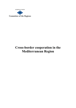 Cross-border cooperation in the Mediterranean Region