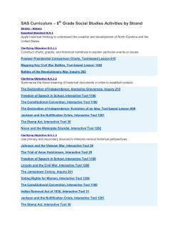 SAS Curriculum Pathways 8th grade