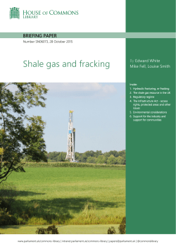 Shale gas and fracking - The Housing Quality Network