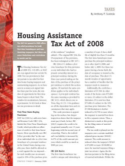 Housing Assistance Tax Act of 2008