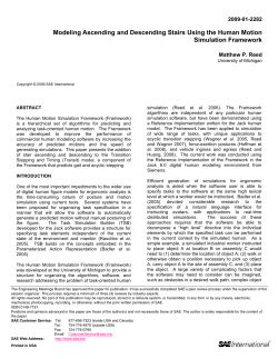 Modeling Ascending and Descending Stairs Using