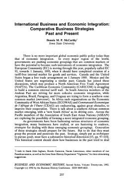 International Business and Economic Integration