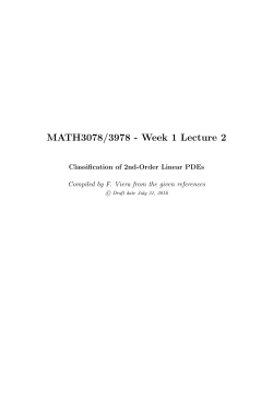 MATH3078/3978 - Week 1 Lecture 2