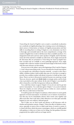 Transcribing the Sound of English - Assets