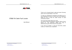 Product Manual - TelecomTest Solutions