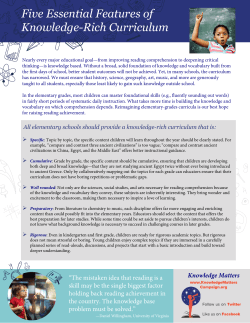 guides - Knowledge Matters Campaign