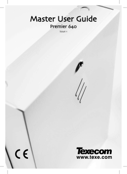 Premier 640 Master User Guide