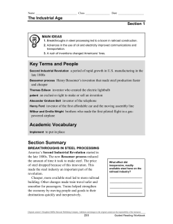Section Summary Key Terms and People Academic Vocabulary