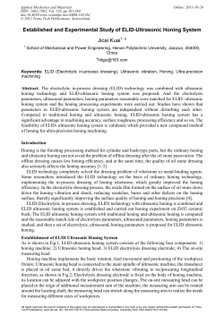 Established and Experimental Study of ELID-Ultrasonic