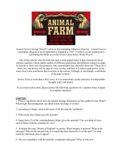 Animal Farm WC questions