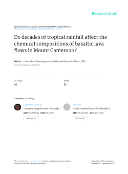 Do decades of tropical rainfall affect the chemical compositions of