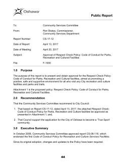 CS-17-12 - City of Oshawa