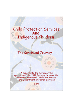 The Continued Journey - Department of Human Services, Victoria