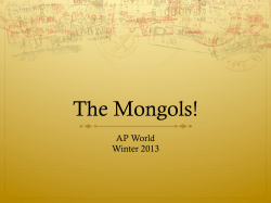 The Mongols!