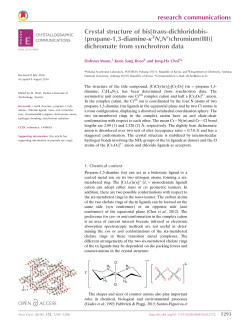 Crystal structure of bis [trans-dichloridobis (propane-1, 3
