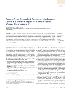 Full Text  - Genes | Genomes | Genetics