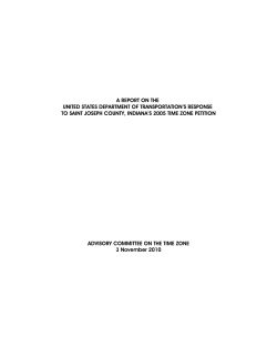 Response to St. Joseph County, Indiana`s 2005 Time Zone Petition