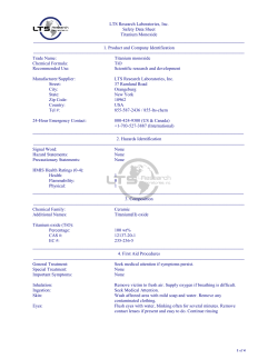 Material Safety Data Sheet - LTS Research Laboratories, Inc.