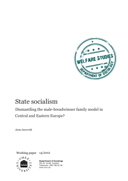 14/2012 Javornik: State socialism